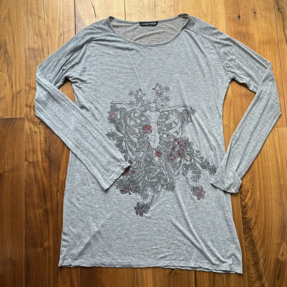 Thomas Wylde Grey Night Shirt/ Tunic Dress Size L